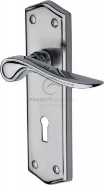 Click Here To Enlarge This Photo Of PR2400-AP M&period;Marcus Project Hardware Door Handle Lever Lock Chester Design Apollo Finish