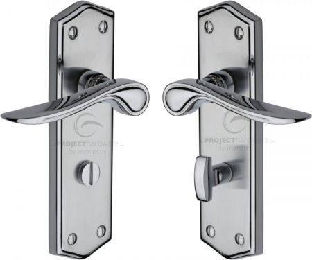 Click Here To Enlarge This Photo Of PR2430-AP M&period;Marcus Project Hardware Door Handle Bathroom Set Chester Design Apollo Finish
