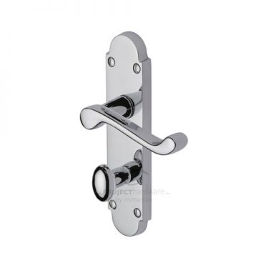Click Here To Enlarge This Photo Of PR520-PC M&period;Marcus Project Hardware Door Handle For Bathroom Milton Design Polished Chrome Finish