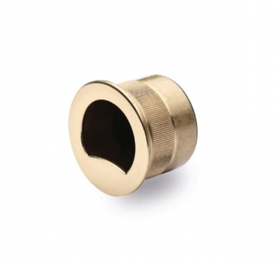 Click Here To Enlarge This Photo Of RD373-PB M&period;Marcus Sliding Door Finger Pull Polished Brass