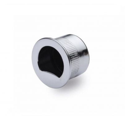 Click Here To Enlarge This Photo Of RD373-PC M&period;Marcus Sliding Door Finger Pull Polished Chrome