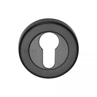 Click Here To Enlarge This Photo Of SC-0192-BLK M&period;Marcus Sorrento Euro Profile Cylinder Escutcheon Matt Black Finish