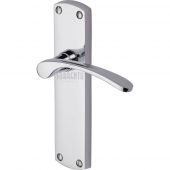 SC-410-PC M&period;Marcus Sorrento Door Handle Lever Latch Luca Design Polished Chrome Finish