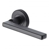 SC-7580-BLK M&period;Marcus Sorrento Door Handle Lever Latch Vector Design Matt Black Finish