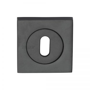 Click Here To Enlarge This Photo Of SC-SQ0191-BLK M&period;Marcus Sorrento Keyhole Square Escutcheon Matt Black Finish