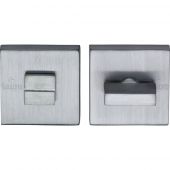 SC-SQ4035-SC M&period;Marcus Sorrento Thumbturn & Emergency Release on Concealed Square Plate Satin Chrome Finish