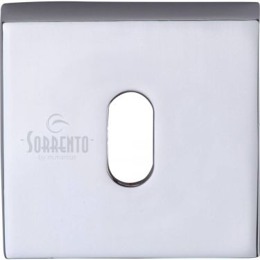 Click Here To Enlarge This Photo Of SC-SQ5002-PC M&period;Marcus Sorrento Concealed Square Keyhole Escutcheon Polished Chrome Finish