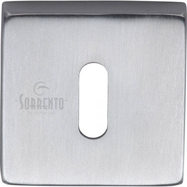 Click Here To Enlarge This Photo Of SC-SQ5002-SC M&period;Marcus Sorrento Concealed Square Keyhole Escutcheon Satin Chrome Finish