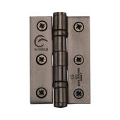 SS-3X2-MB M&period;Marcus Stainless Steel Line Ball Bearing Hinge 3" x 2" x 2mm Matt Bronze Finish