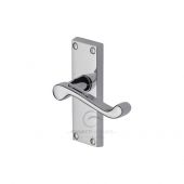 PR610-PC M&period;Marcus Project Hardware Door Handle Lever Latch Malvern Short Design Polished Chrome Finish