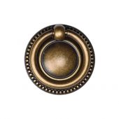 TK2212-050-DBS M&period;Marcus Classic Ring Pull 50mm Distressed Brass on Zinc Finish