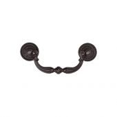 TK3085-096-LBN M&period;Marcus Ornate Drop Pull 96mm Matt Bronze on Zinc Finish