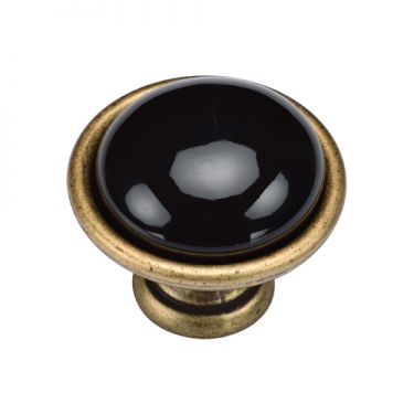 Click Here To Enlarge This Photo Of TK4316-040-DBS M&period;Marcus Dome Cabinet Knob 40mm Distressed Brass on Zinc Finish