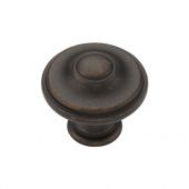 TK4408-030-LBN M&period;Marcus Domed Round Knob 30mm Matt Bronze on Zinc Finish
