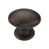 TK4462-040-LBN M&period;Marcus Egg Knob 40mm Matt Bronze on Zinc Finish