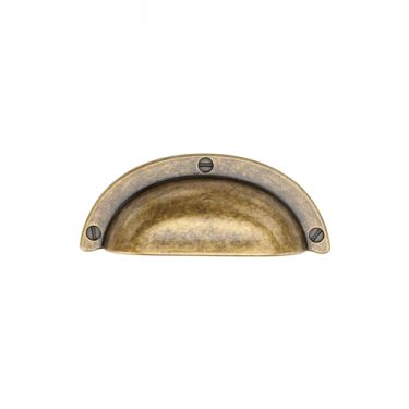 Click Here To Enlarge This Photo Of TK5120-064-DBS M&period;Marcus Faux Screw Bin Pull 64mm Distressed Brass on Zinc Finish