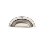 TK5120-064-DPW M&period;Marcus Faux Screw Bin Pull 64mm Distressed Pewter on Zinc Finish