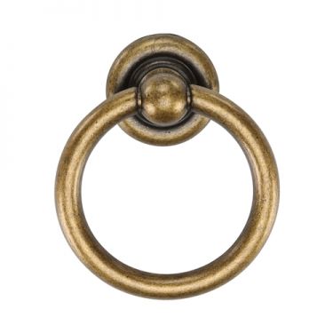 Click Here To Enlarge This Photo Of TK9213-042-DBS M&period;Marcus Classic Round Drop Pull 42mm Distressed Brass on Zinc Finish