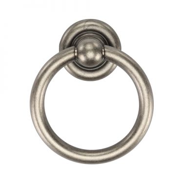 Click Here To Enlarge This Photo Of TK9213-042-DPW M&period;Marcus Classic Round Drop Pull 42mm Distressed Pewter on Zinc Finish