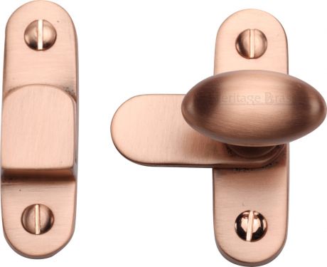 Click Here To Enlarge This Photo Of V1970-SRG Heritage Brass Showcase Fastener Satin Rose Gold Finish
