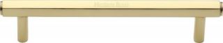 V4422 160-PB Heritage Brass Cabinet Pull Hexagon Design 160mm ctc Polished Brass Finish