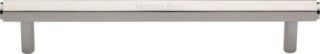 V4422 96-PNF Heritage Brass Cabinet Pull Hexagon Design 96mm ctc Polished Nickel Finish