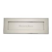 V850 254&period;101-PN Heritage Brass Letterplate 10" x 4" Polished Nickel Finish