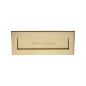 V850 254&period;101-SB Heritage Brass Letterplate 10" x 4" Satin Brass Finish