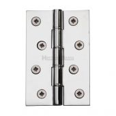 PR88-405-PC Heritage Brass Hinge Brass with Phosphor Washers 4" x 2 &frac58;" Polished Chrome Finish