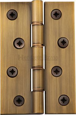 Click Here To Enlarge This Photo Of PR88-405-AT Heritage Brass Hinge Brass with Phosphor Washers 4" x 2 &frac58;" Antique Brass Finish