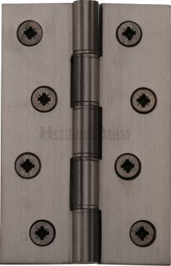 Click Here To Enlarge This Photo Of PR88-405-MB Heritage Brass Hinge Brass with Phosphor Washers 4" x 2 &frac58;" Matt Bronze Finish