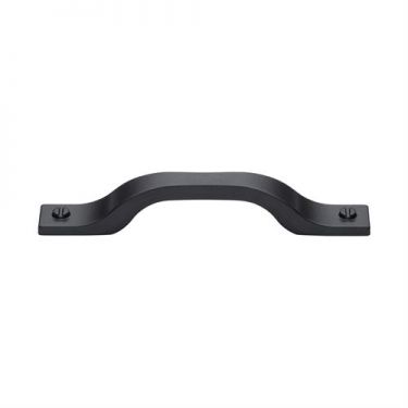 Click Here To Enlarge This Photo Of VF078 128160-BL M&period;Marcus Bureau Kitchen Cabinet Pull Handle Black Matt Finish