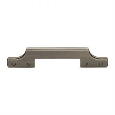 Click Here To Enlarge This Photo Of VF085 128-DB M&period;Marcus Detroit Kitchen Cabinet Pull Handle 128mm Distressed Brass Finish