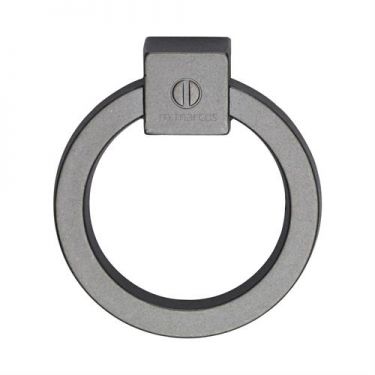 Click Here To Enlarge This Photo Of VF163 60-Oi M&period;Marcus Ring Cabinet Pull 60mm Old Iron Finish