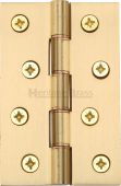 PR88-405-SB Heritage Brass Hinge Brass with Phosphor Washers 4" x 2 &frac58;" Satin Brass Finish