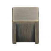 VF359 22-DB M&period;Marcus Podium Cabinet Knob Distressed Brass Finish