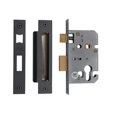 Click Here To Enlarge This Photo Of YKSLE2N-BLK M&period;Marcus York Euro Sash Lock 2 &half;" Matt Black Finish