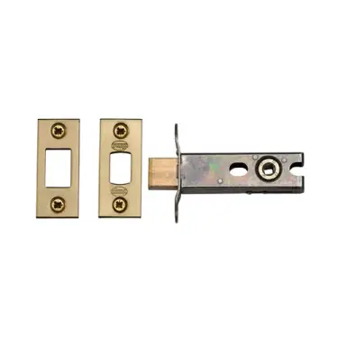 Click Here To Enlarge This Photo Of YKBDB3N-SB M&period;Marcus York Architectural Tubular Bathroom Deadbolt 3" Satin Brass Finish
