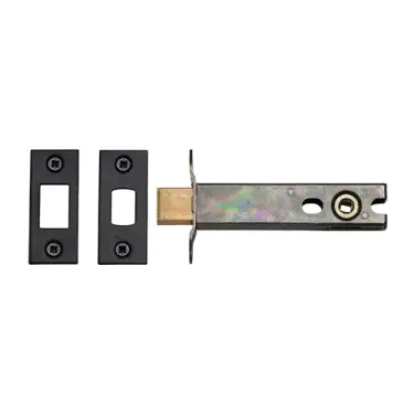 Click Here To Enlarge This Photo Of YKBDB4N-BLK M&period;Marcus York Architectural Tubular Bathroom Deadbolt 4" Matt Black Finish