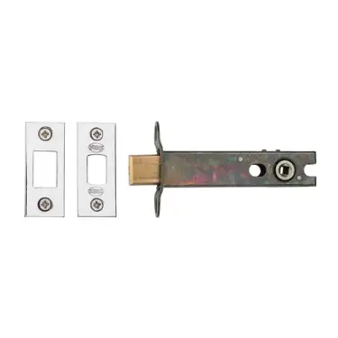 Click Here To Enlarge This Photo Of YKBDB4N-PC&PN M&period;Marcus York Architectural Tubular Bathroom Deadbolt 4" Polished Chrome&sol;Nickel Finish