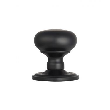 Click Here To Enlarge This Photo Of M35CMB - Carlisle Brass Manital Victorian Mushroom Mortice Knob Set &lpar;Concealed Fix&rpar; Matt Black