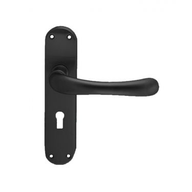 Click Here To Enlarge This Photo Of EL11MB - Carlisle Brass Manital 'Ibra' Lock Lever Handles Matt Black