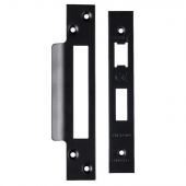FSF5004MB Carlisle Brass Eurospec Easi-T Matt Black Forend Strike & Fixing Pack to Suit Architectural Sashlocks &lpar;BAS&sol;ESS&sol;LSS&rpar;