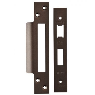 Click Here To Enlarge This Photo Of FSF5004MBRZ Carlisle Brass Eurospec Easi-T Matt Bronze Forend Strike & Fixing Pack to suit Architectural Sashlocks &lpar;BAS&sol;ESS&sol;LSS&rpar;