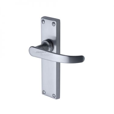 Click Here To Enlarge This Photo Of PR905-SC M&period;Marcus Project Hardware Door Handle Lever Latch Avon Design Satin Chrome Finish