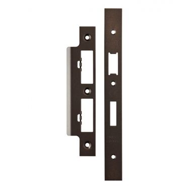 Click Here To Enlarge This Photo Of FSF5017MBRZ Carlisle Brass Eurospec Easi-T Matt Bronze Forend Strike & Fixing Pack to suit Architectural DIN Sash&sol;Bathroom Locks &lpar;DLS7260EP&sol;DLS7860WC&rpar;