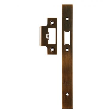 Click Here To Enlarge This Photo Of FSF5016AB Carlisle Brass Eurospec Easi-T Antique Brass Forend Strike & Fixing Pack to Suit Architectural Din Latches &lpar;DLS0060L&rpar;