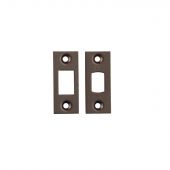 FSF5010MBRZ Carlisle Brass Eurospec Easi-T Matt Bronze Forend Strike & Fixing Pack to suit Heavy Duty Tubular Deadbolts &lpar;TLD&rpar;