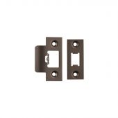 FSF5009MBRZ Carlisle Brass Eurospec Easi-T Matt Bronze Forend Strike & Fixing Pack to suit Heavy Duty Tubular Latches &lpar;TLS5025&sol;TLS5030&sol;TLS5040&sol;TLS5050&rpar;