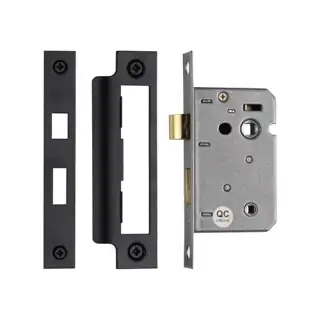YKBL2N-BLK M&period;Marcus York Bathroom Lock 2 &half;" Matt Black